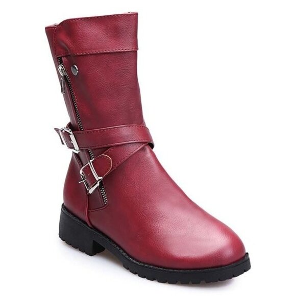 PAOTMBU - Cross Buckle Boot - Picture 3 of 7